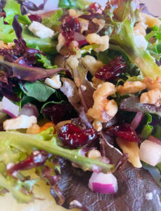 Close Up of The Salad
