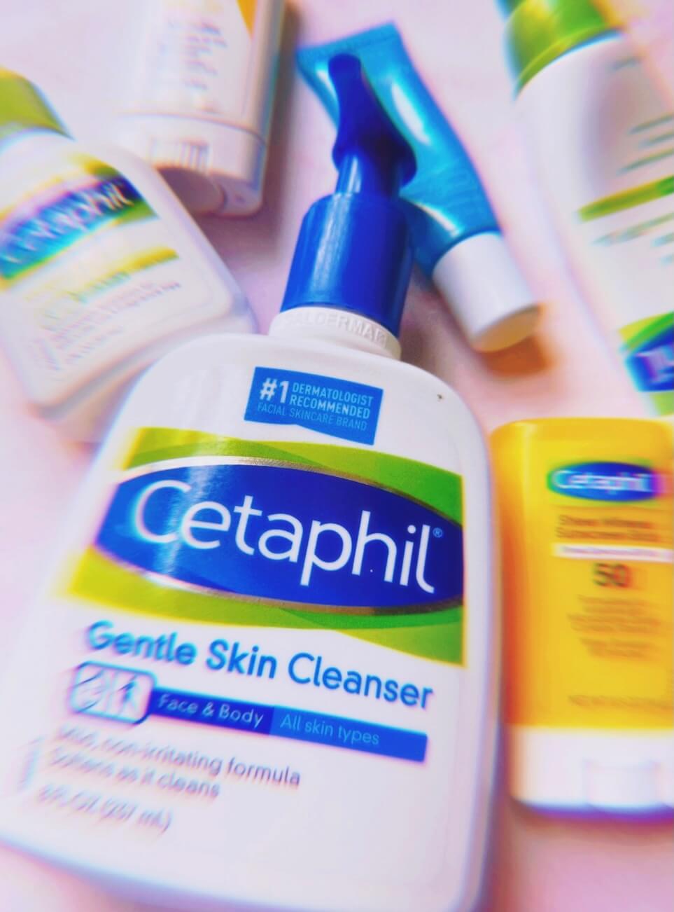 Image of Cetaphil Cleanser and other face products