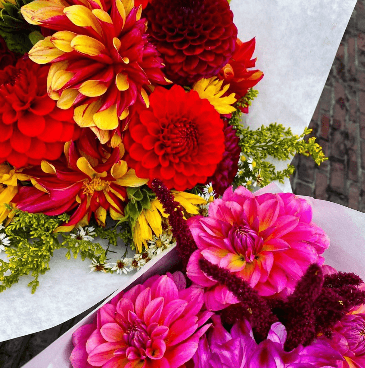 image of two bouquets