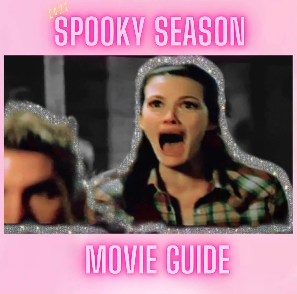 image of a scene from the strangers with spooky season movie guide written across