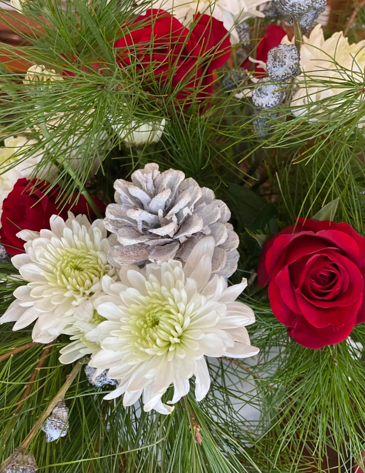 Image of a winter floral arrangement