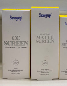 image of supergoop cc cream and matte screen 