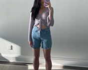 Image of Maddie in shorts