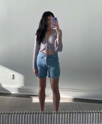 Image of Maddie in shorts