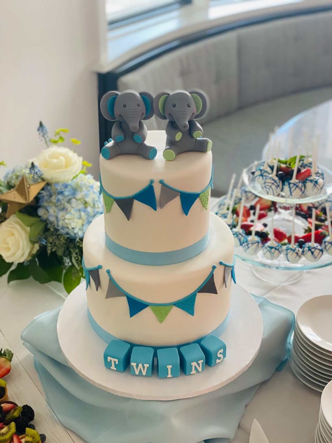 Twin Baby Shower Recap + Baby Boy Shower and Ideas